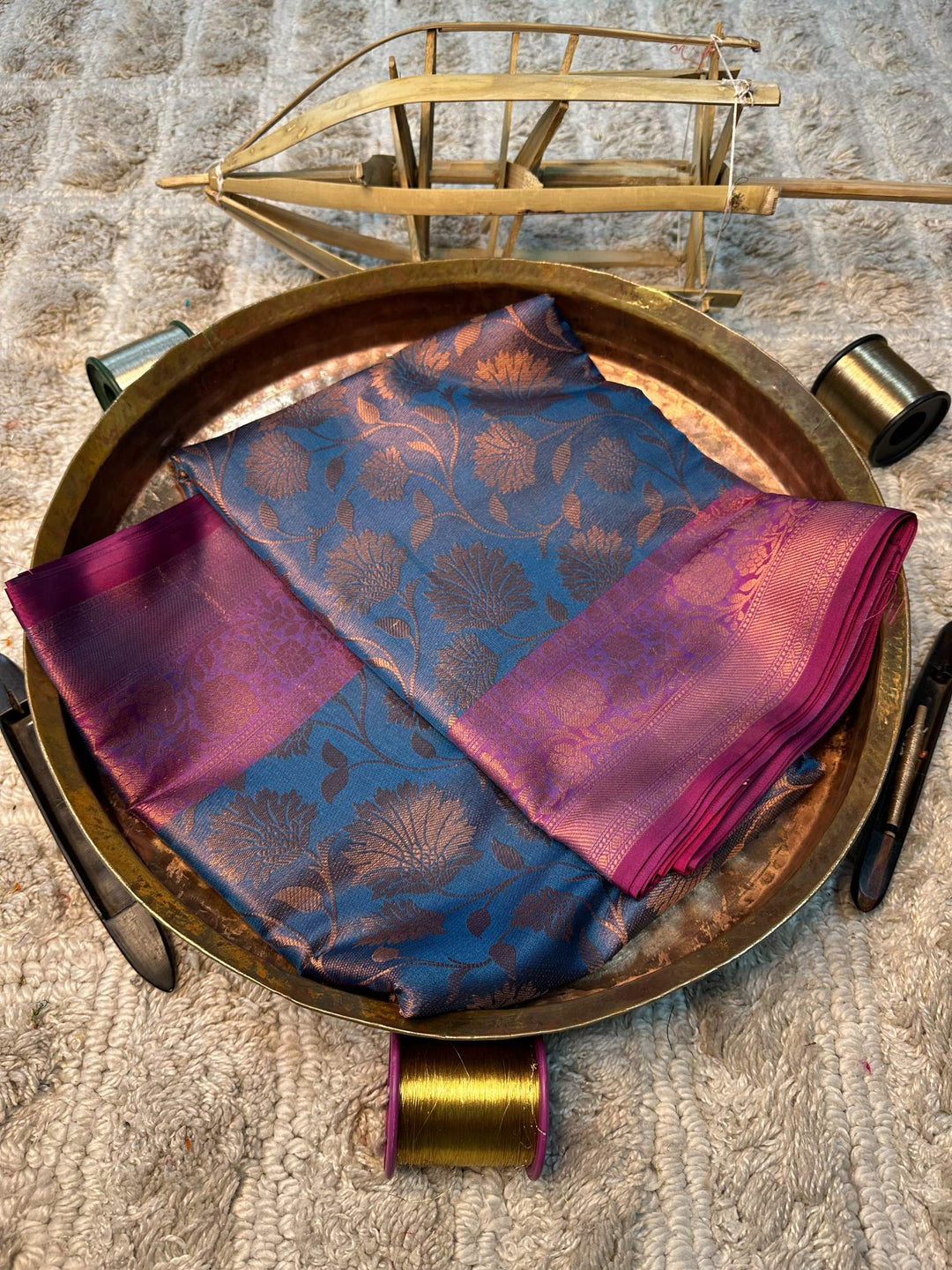 Eccentric zari weave Softsilk Banarasi Saree