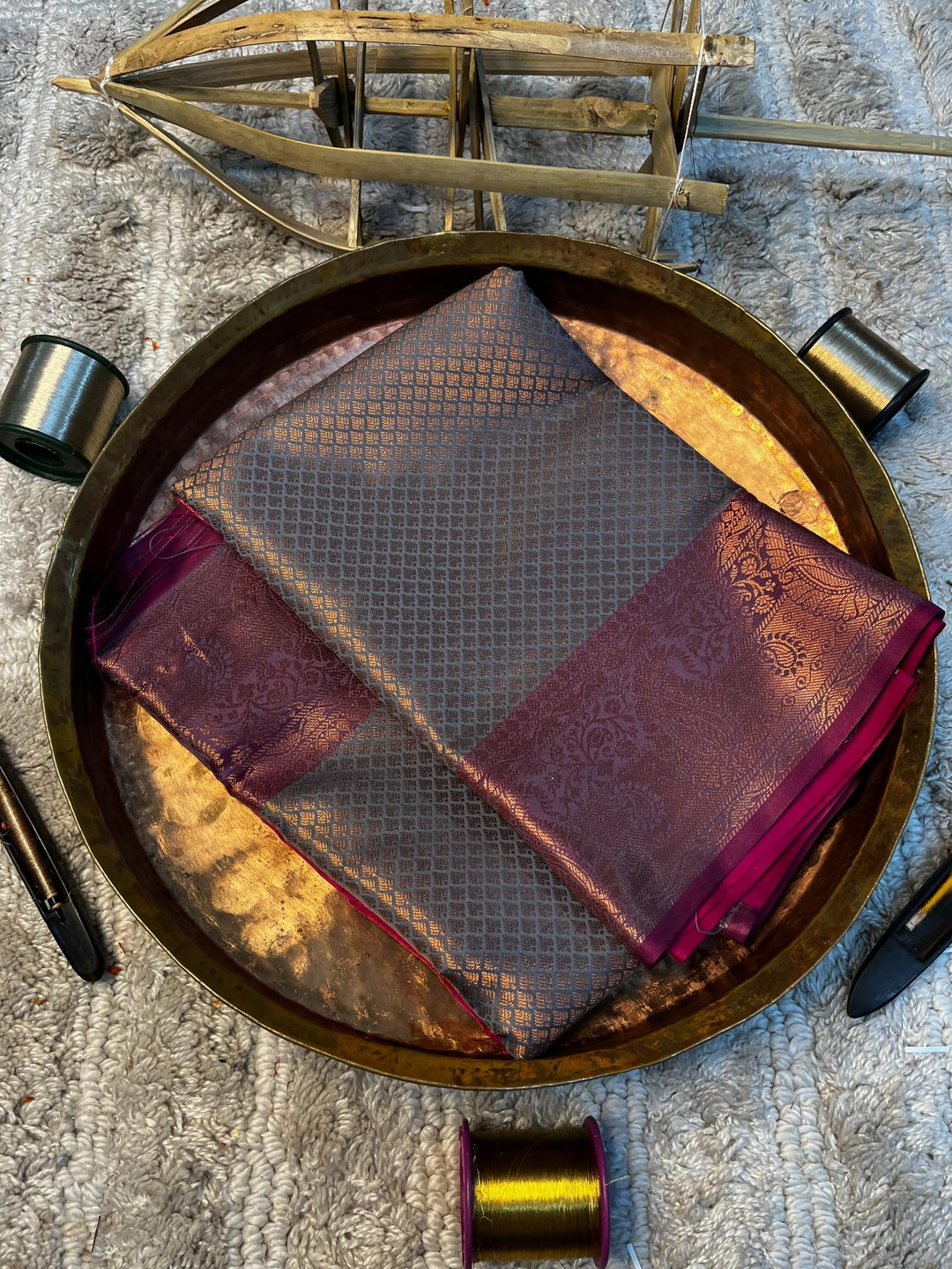 Eccentric zari weave Softsilk Banarasi saree