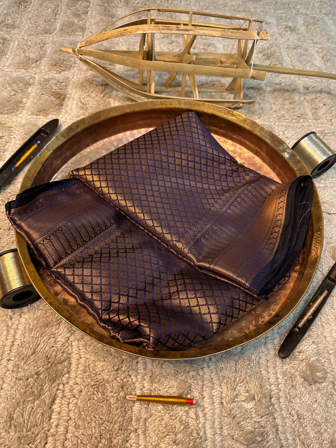 Eccentric zari weave Softsilk Banarasi saree