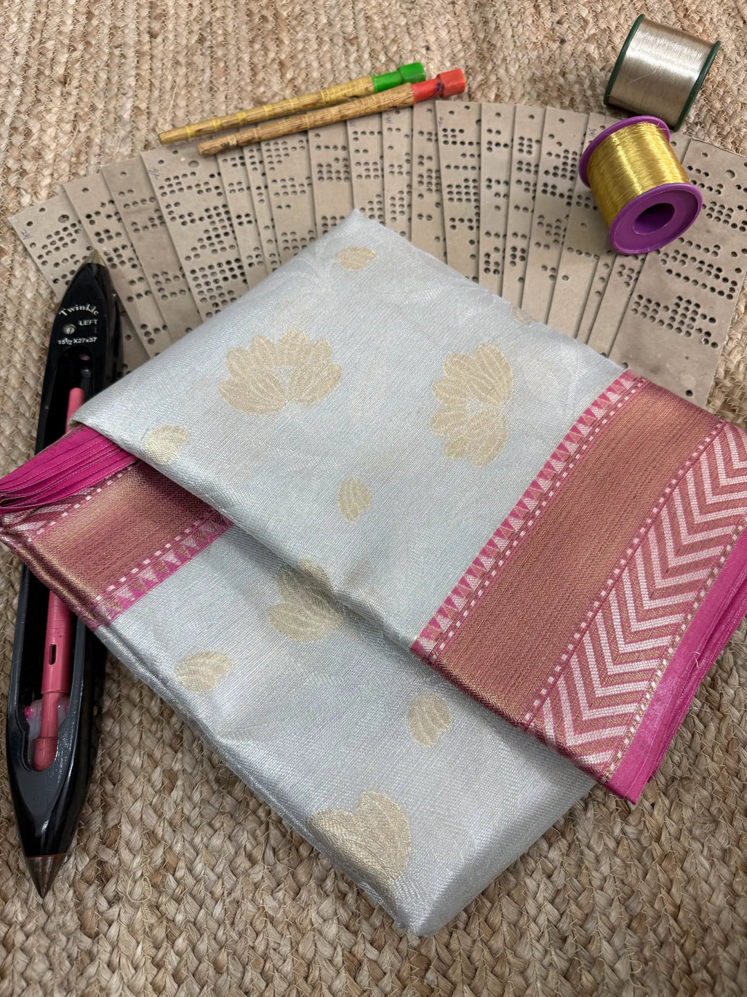 Eccentric zari weave Softsilk Banarasi saree