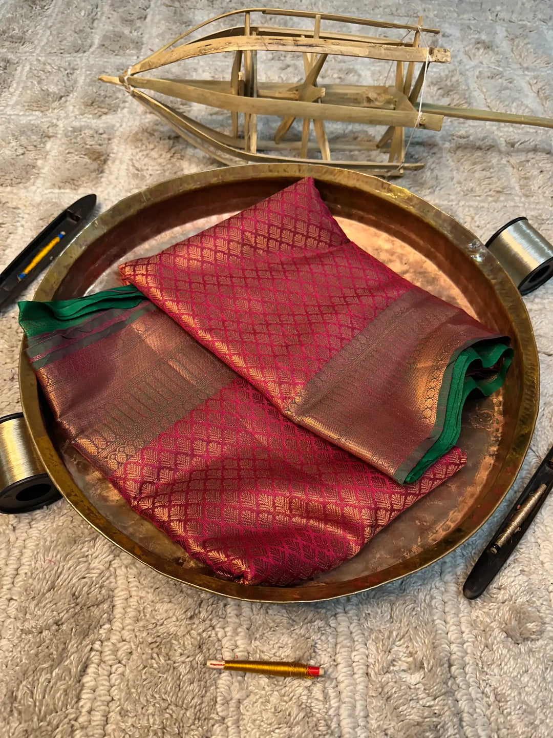 Eccentric zari weave Softsilk Banarasi saree