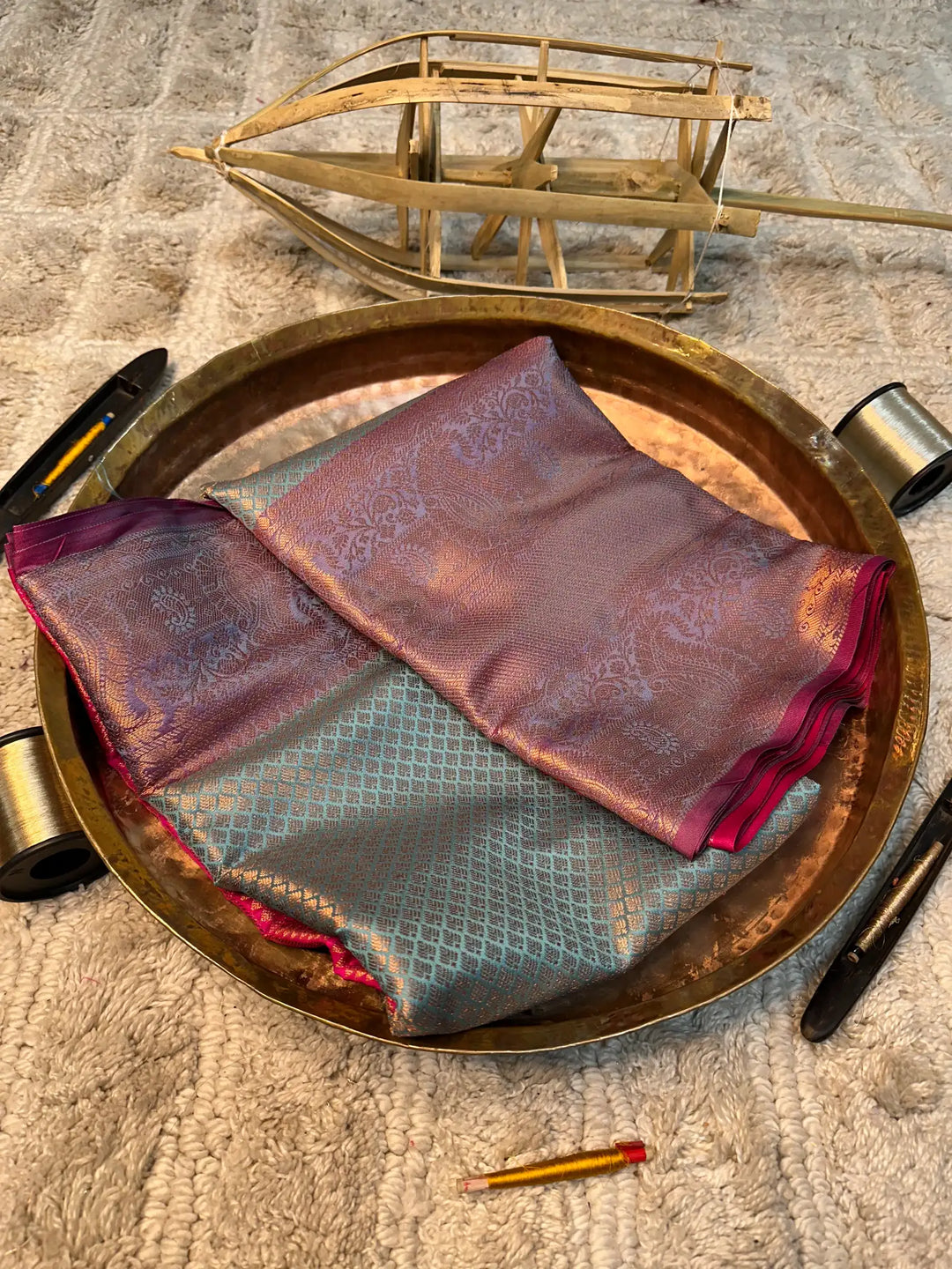Eccentric zari weave Softsilk Banarasi saree