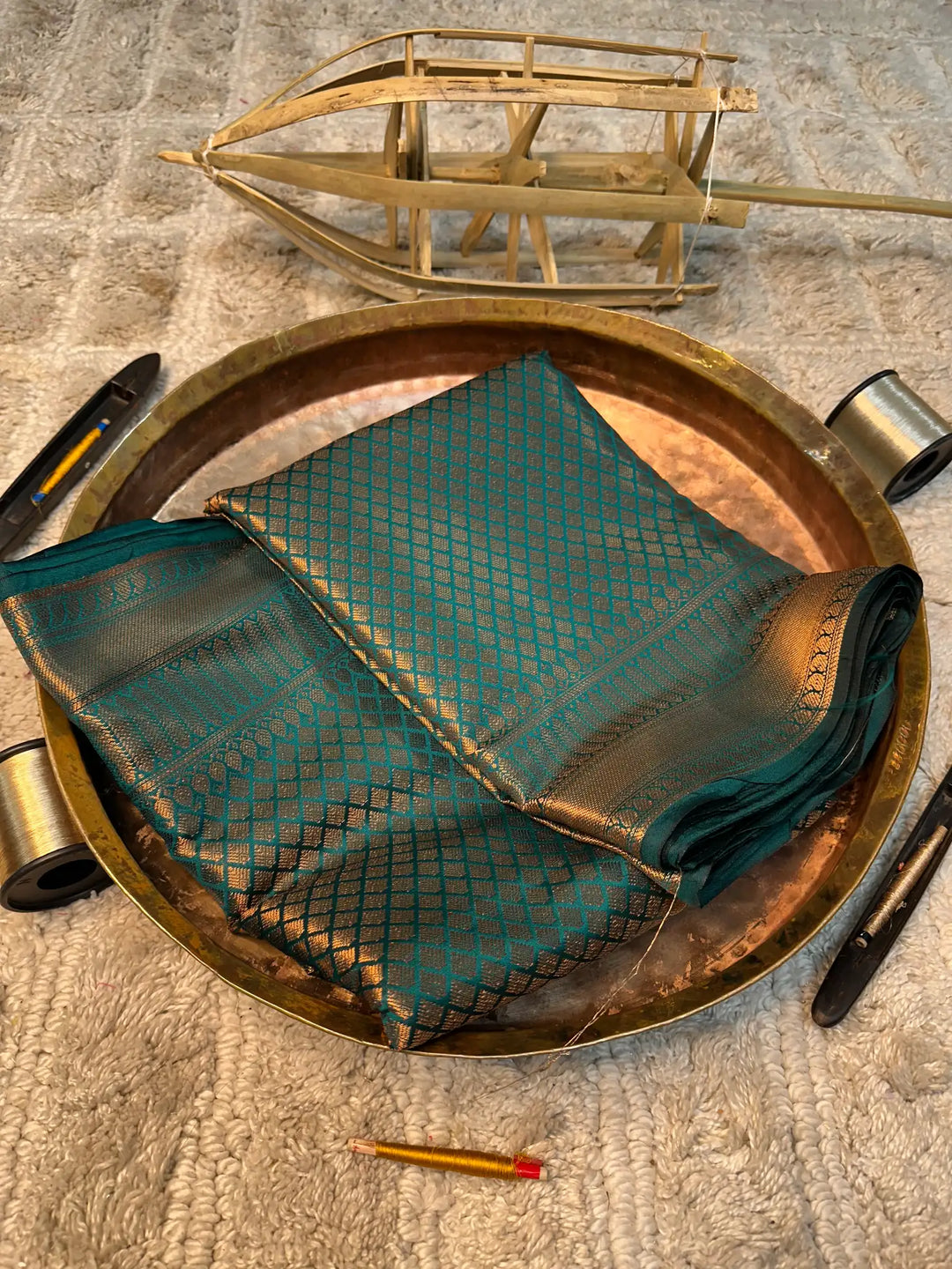 Eccentric zari weave Softsilk Banarasi saree
