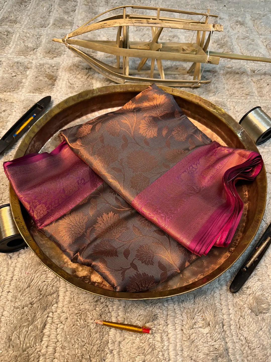 Eccentric zari weave Softsilk Banarasi saree