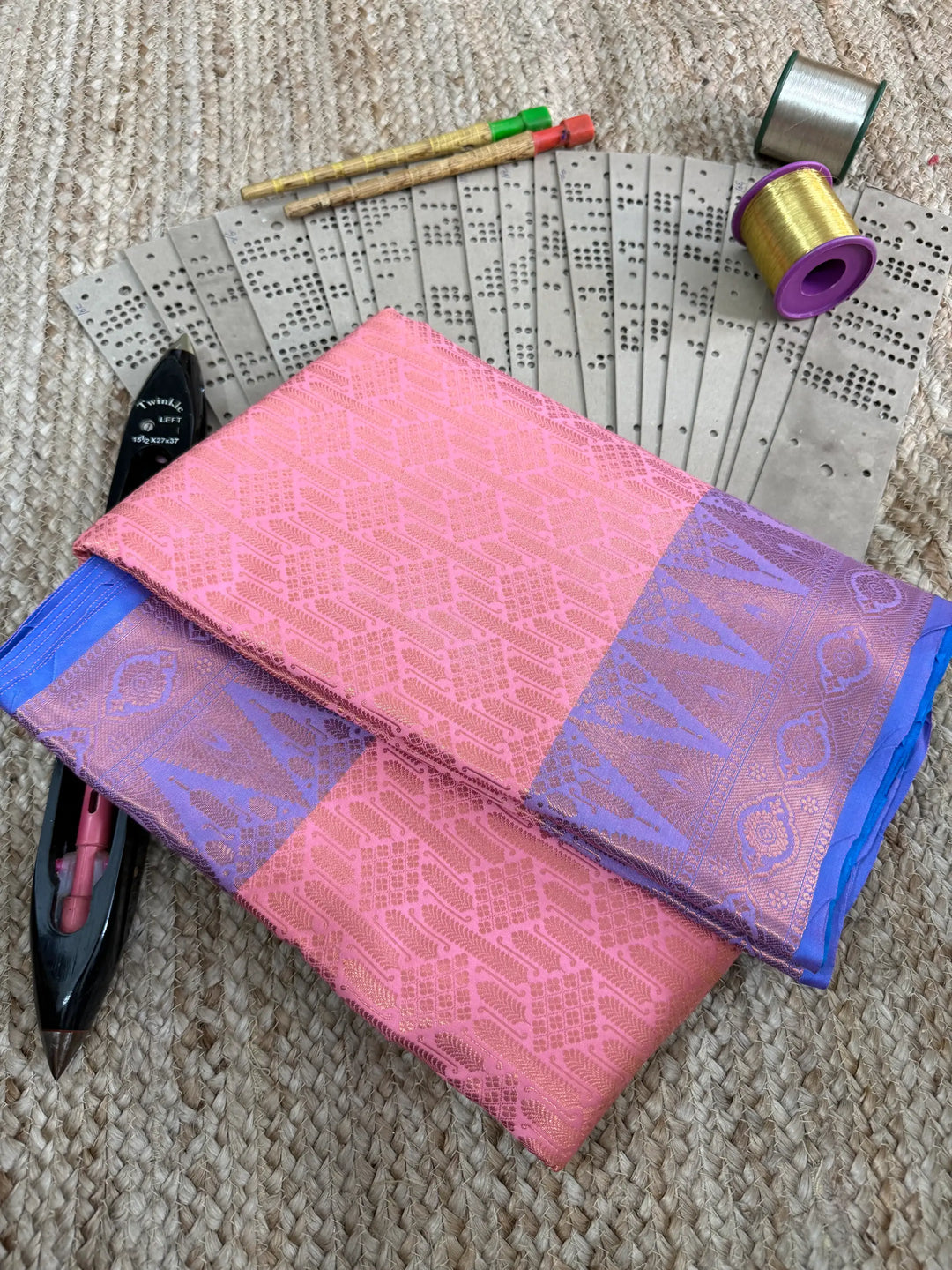 Eccentric zari weave Softsilk Banarasi saree