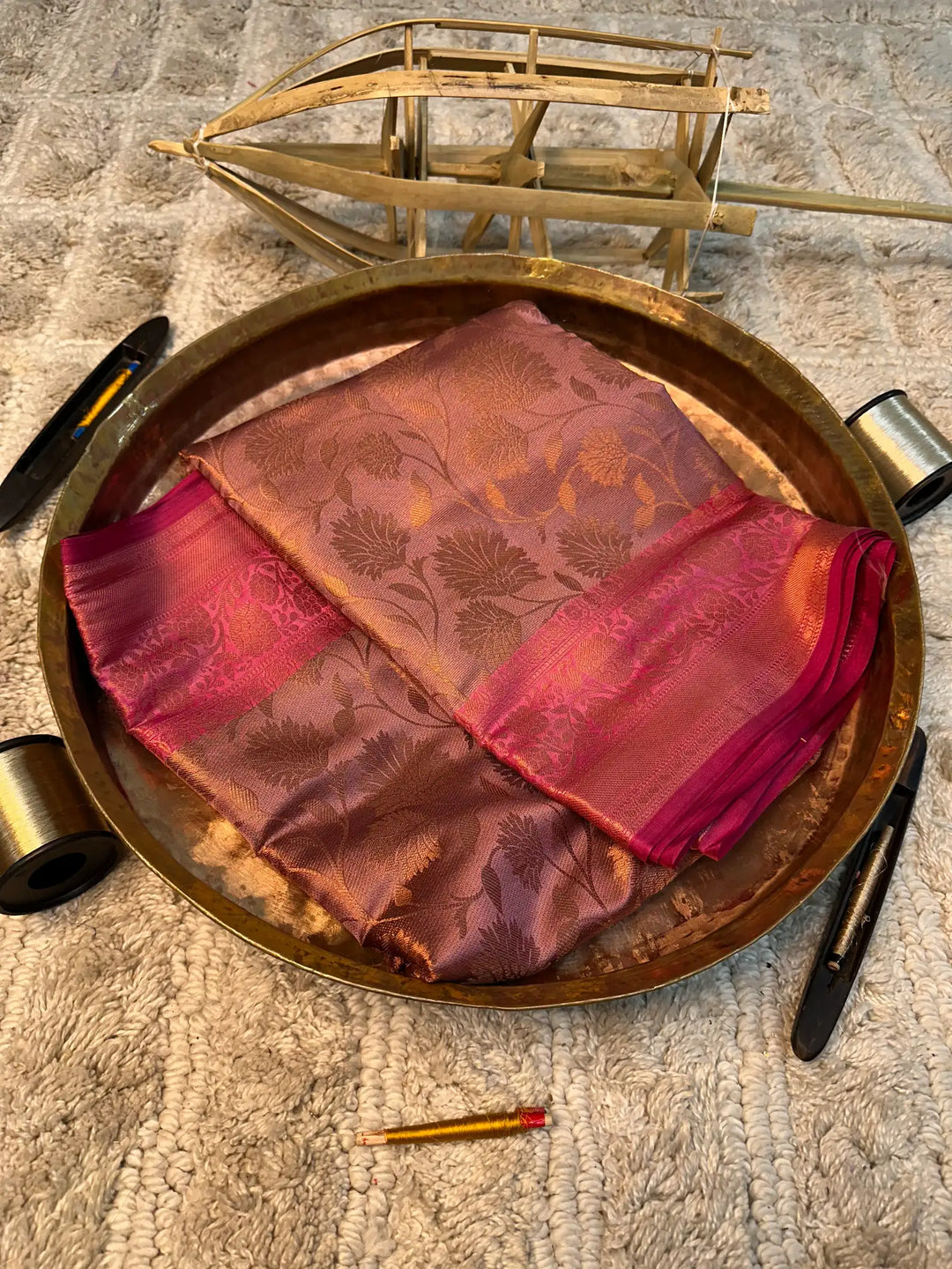 Eccentric zari weave Softsilk Banarasi saree