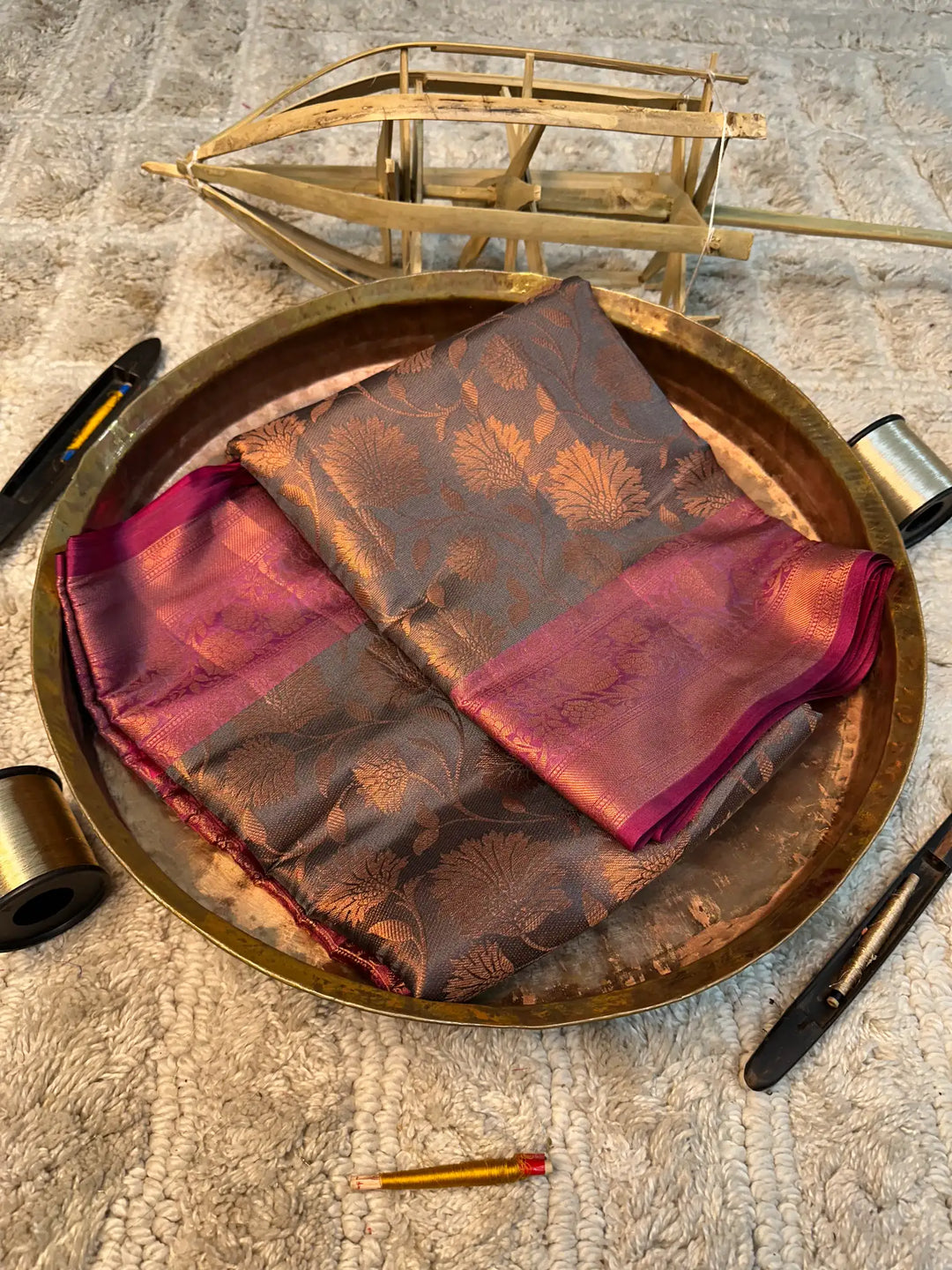 Eccentric zari weave Softsilk Banarasi saree