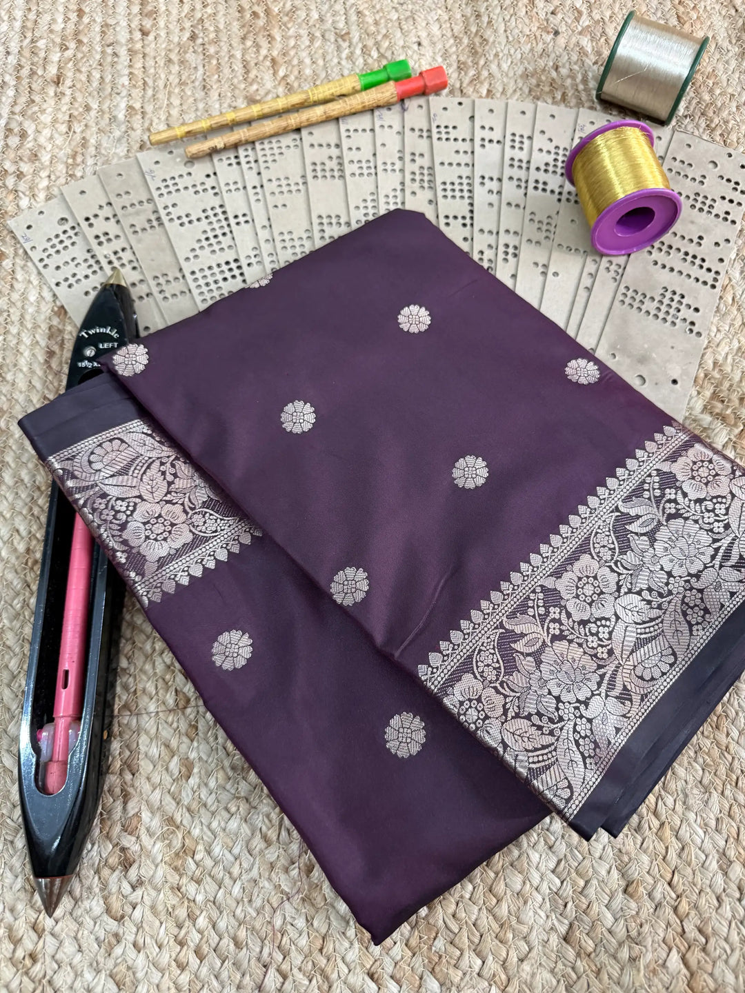 Eccentric zari weave Softsilk Banarasi saree