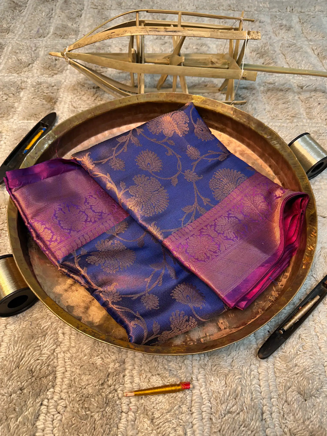 Eccentric zari weave Softsilk Banarasi saree