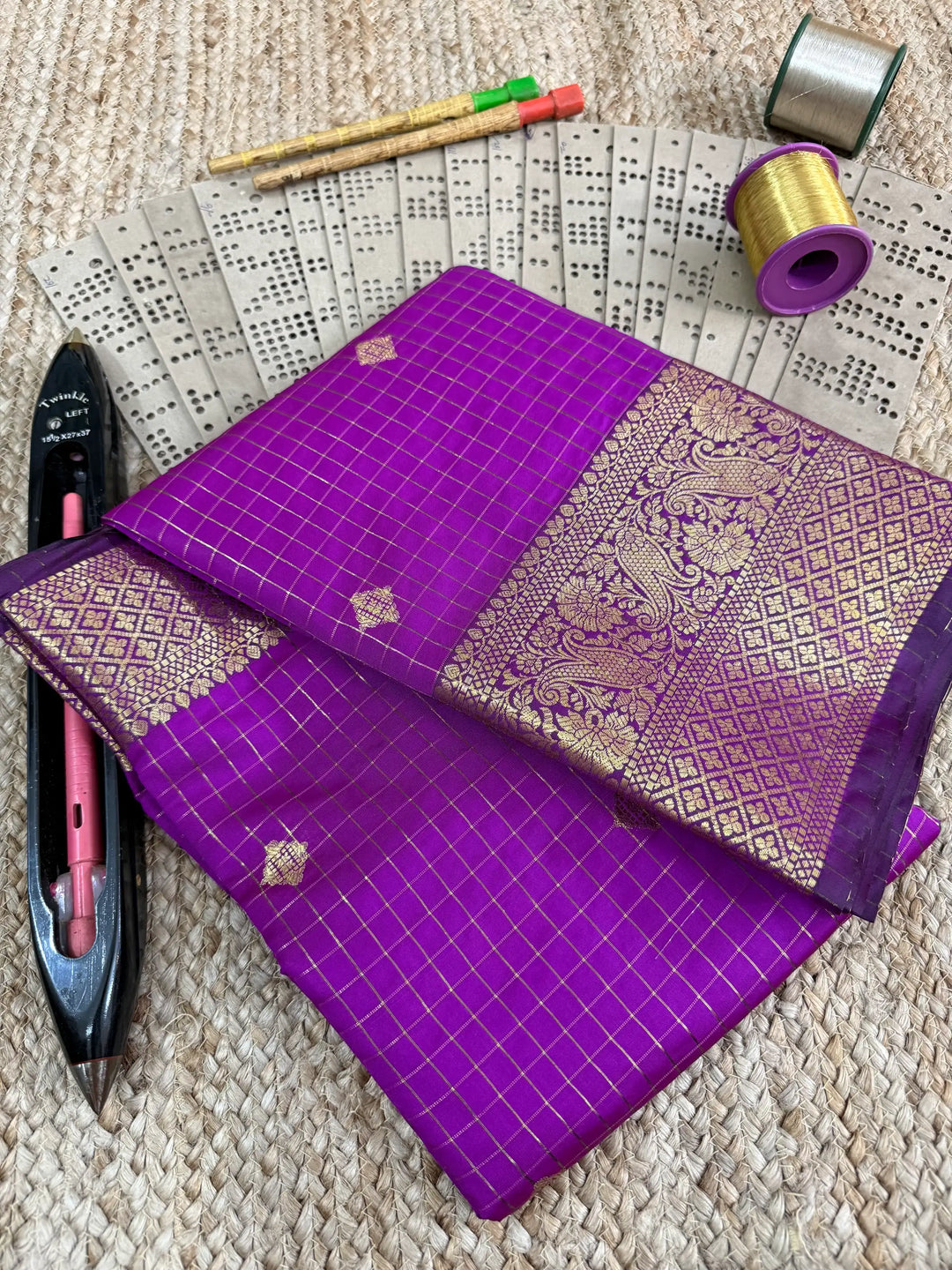 Eccentric zari weave Softsilk Banarasi saree