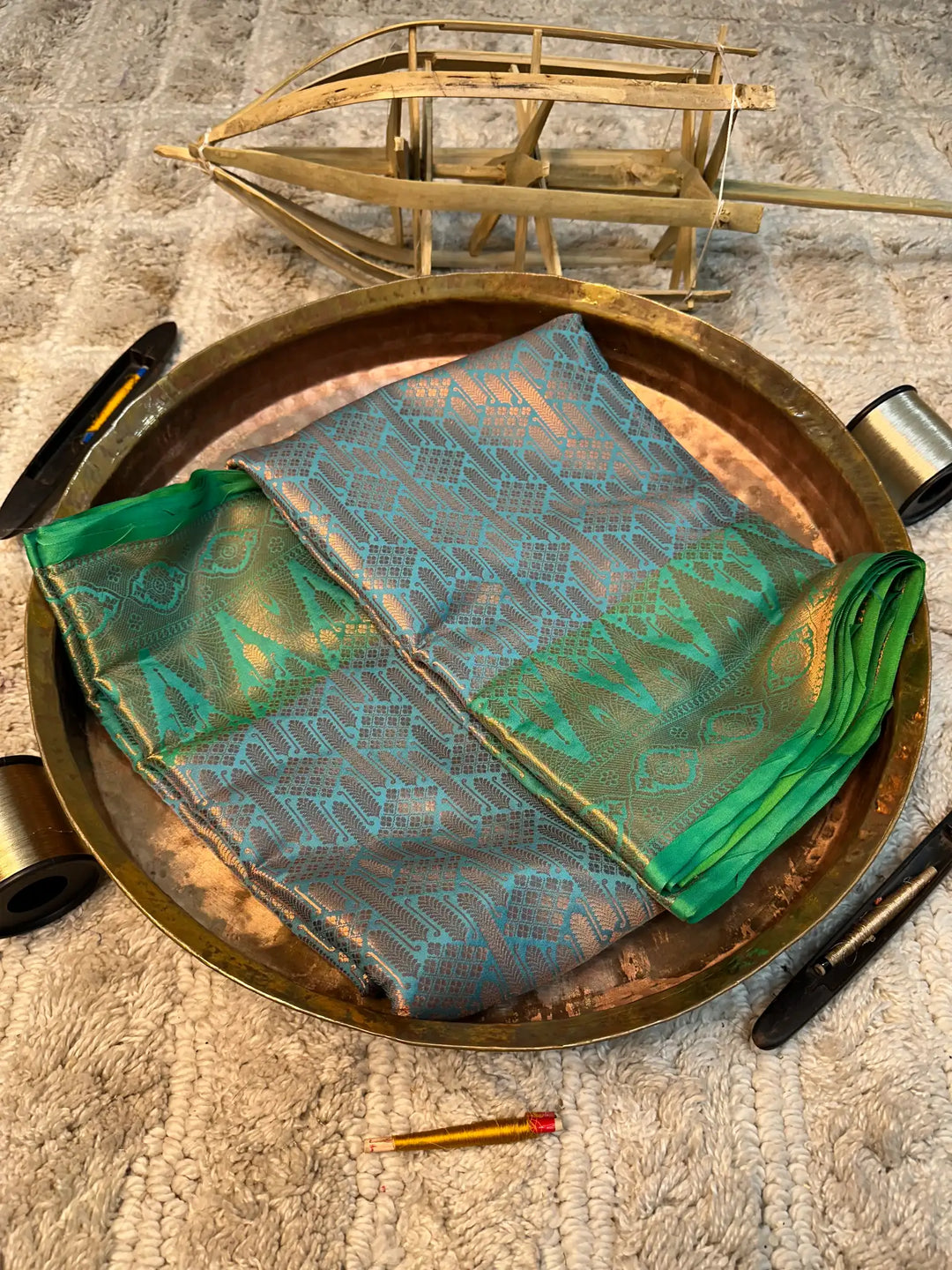 Eccentric zari weave Softsilk Banarasi saree