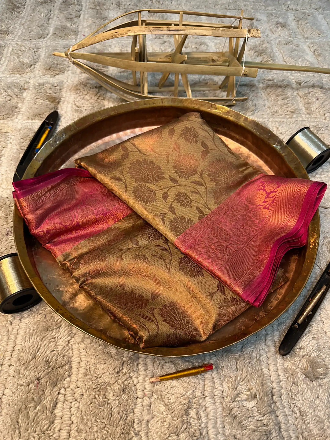 Eccentric zari weave Softsilk Banarasi saree
