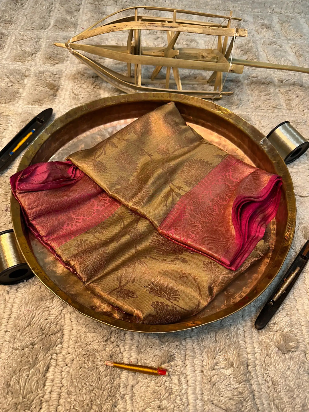 Eccentric zari weave Softsilk Banarasi saree