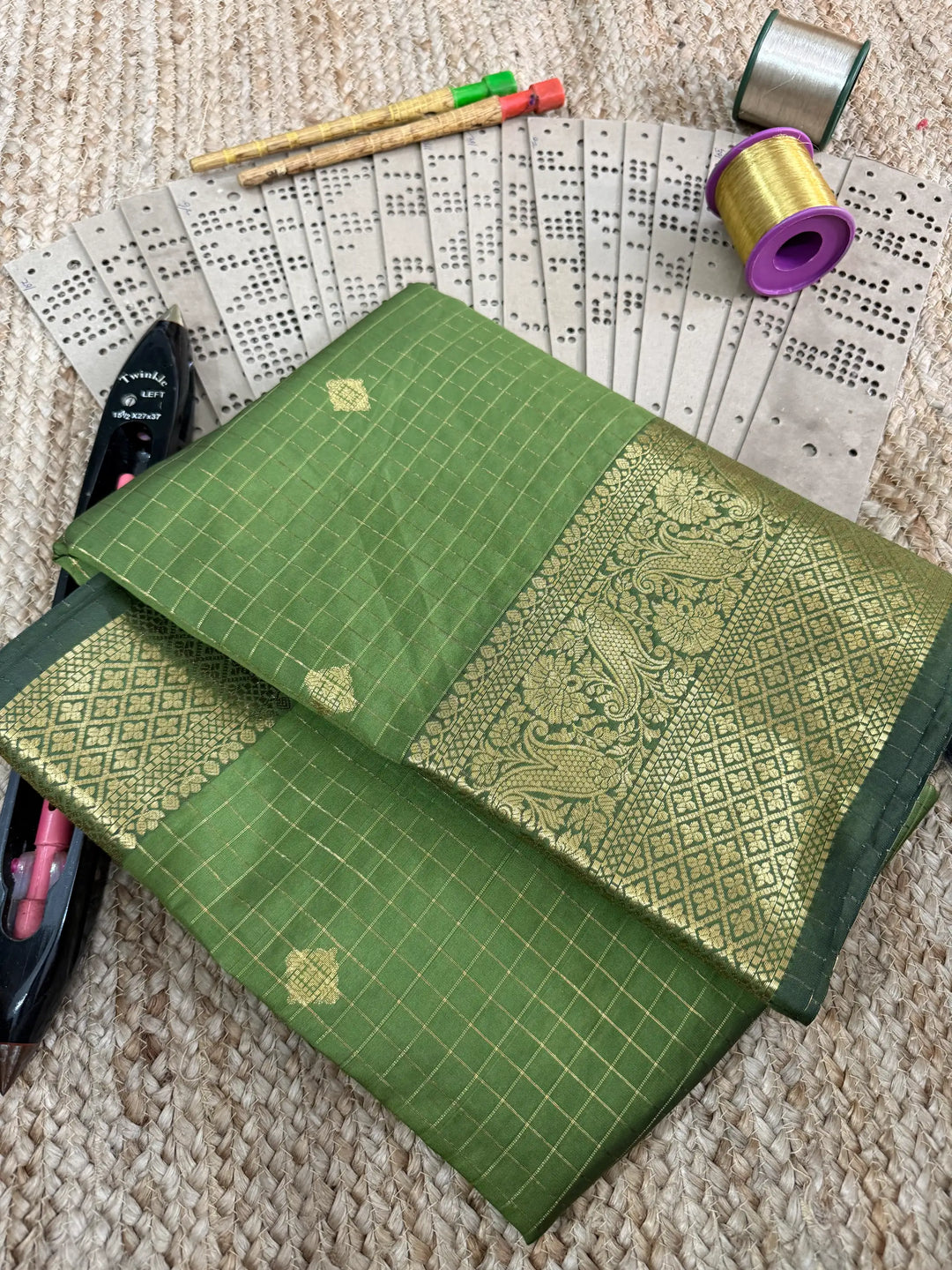 Eccentric zari weave Softsilk Banarasi saree