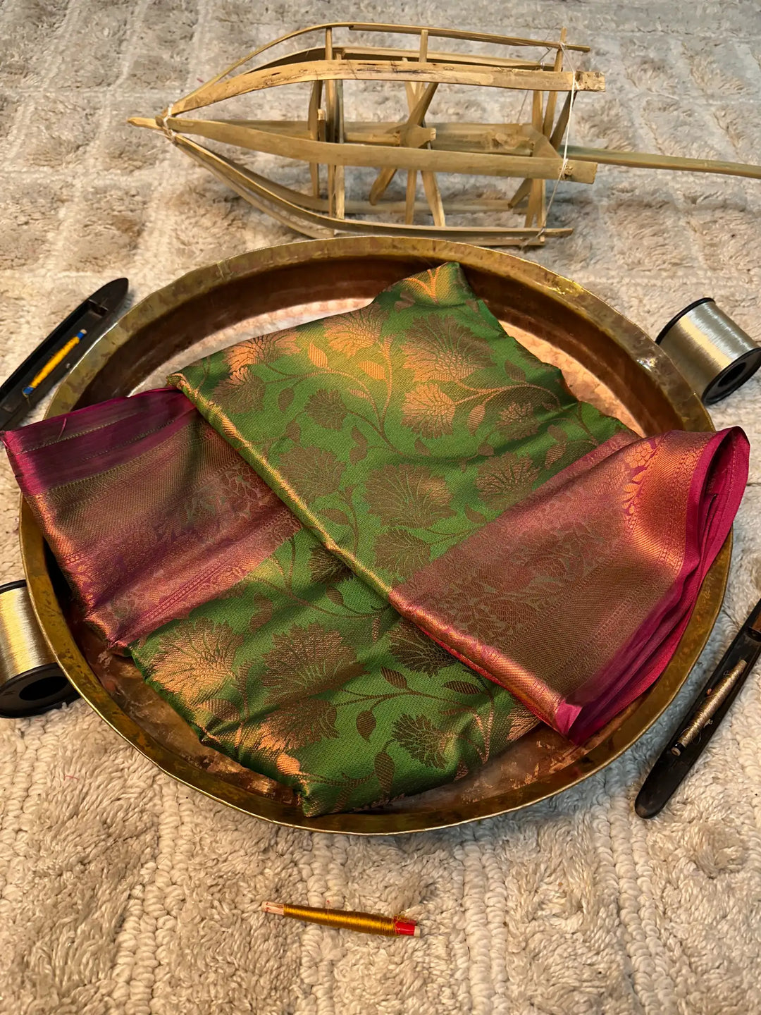 Eccentric zari weave Softsilk Banarasi saree