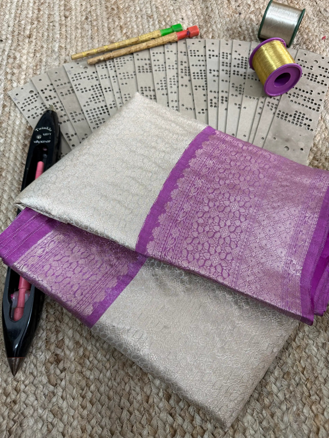 Eccentric zari weave Softsilk Banarasi saree