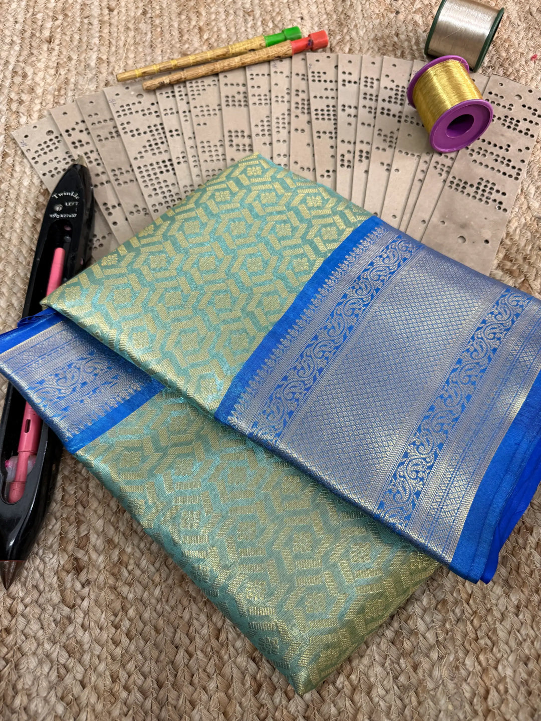 Eccentric zari weave Softsilk Banarasi saree