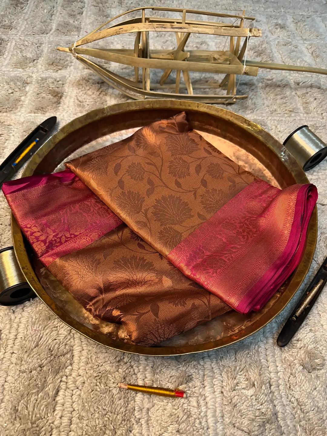 Eccentric zari weave Softsilk Banarasi saree