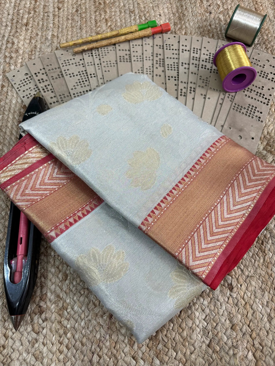 Eccentric zari weave Softsilk Banarasi saree