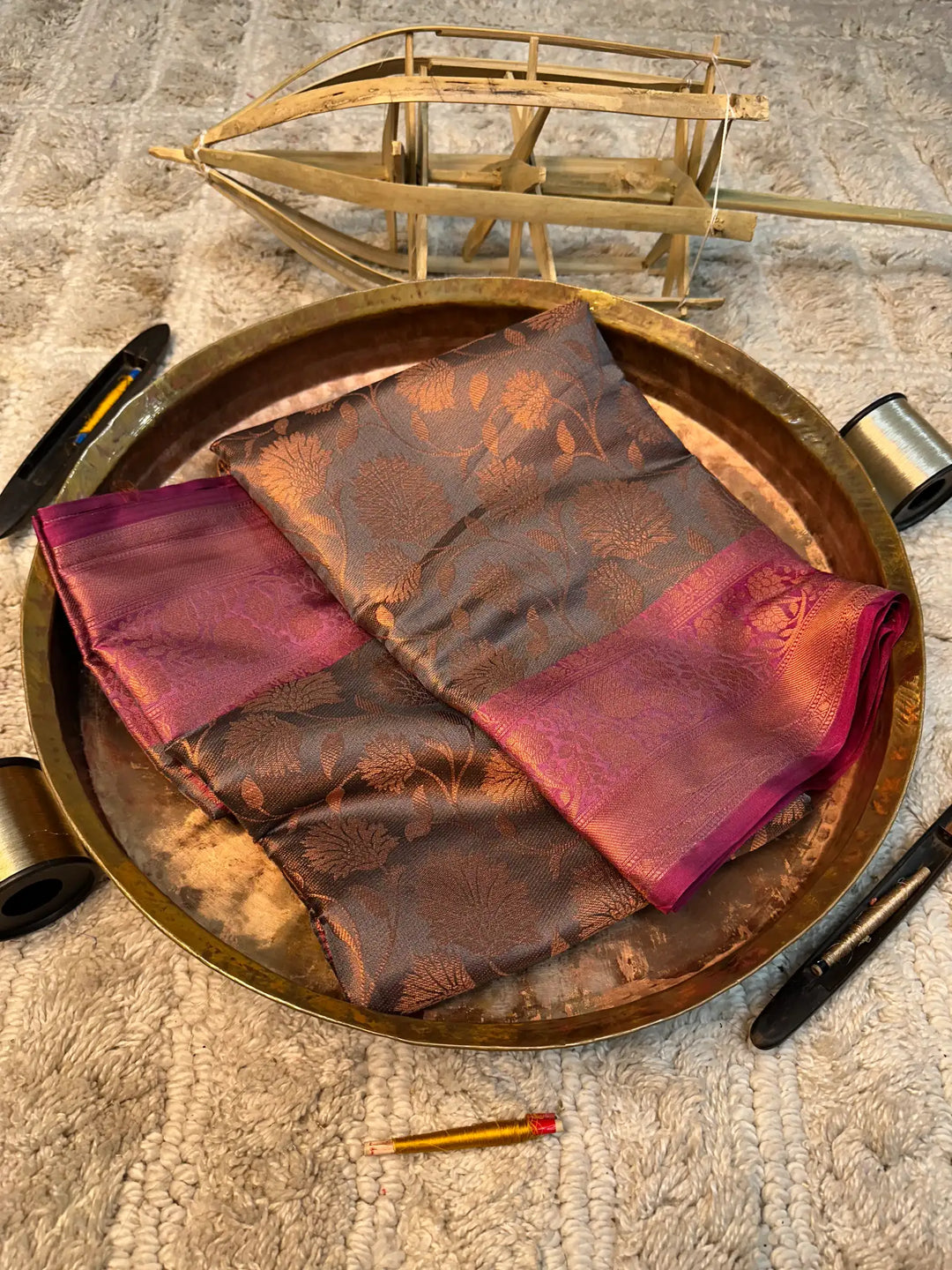 Eccentric zari weave Softsilk Banarasi saree