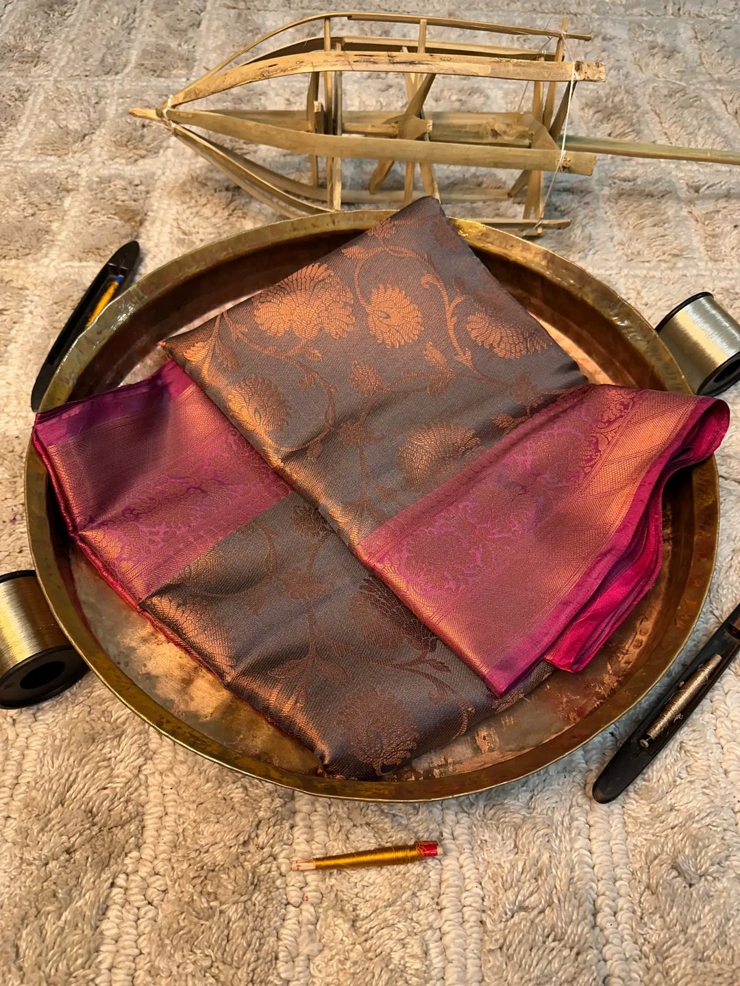 Eccentric zari weave Softsilk Banarasi saree