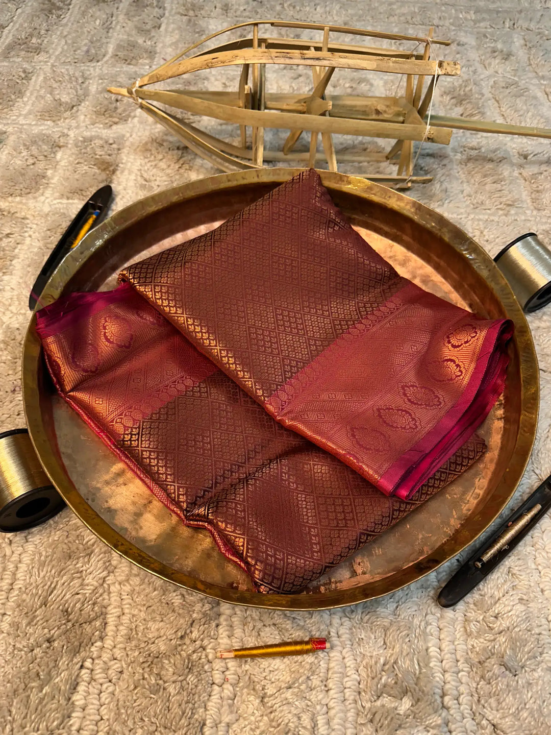 Eccentric zari weave Softsilk Banarasi saree