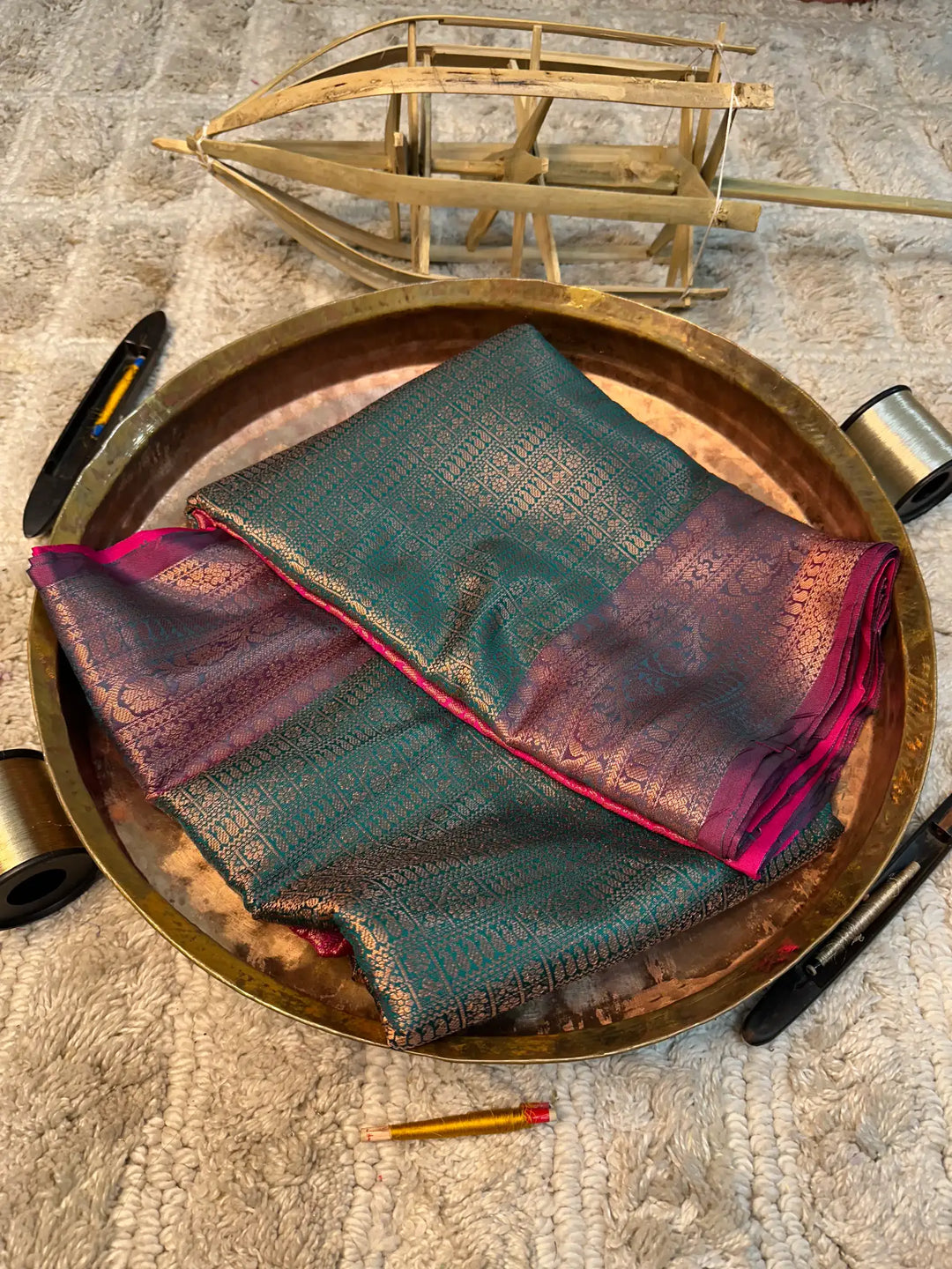 Eccentric zari weave Softsilk Banarasi saree