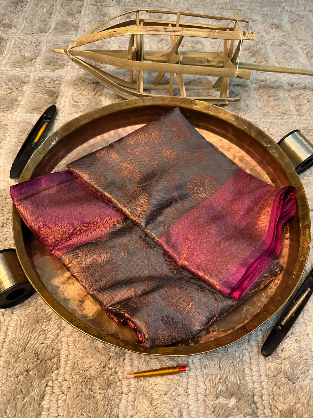 Eccentric zari weave Softsilk Banarasi saree