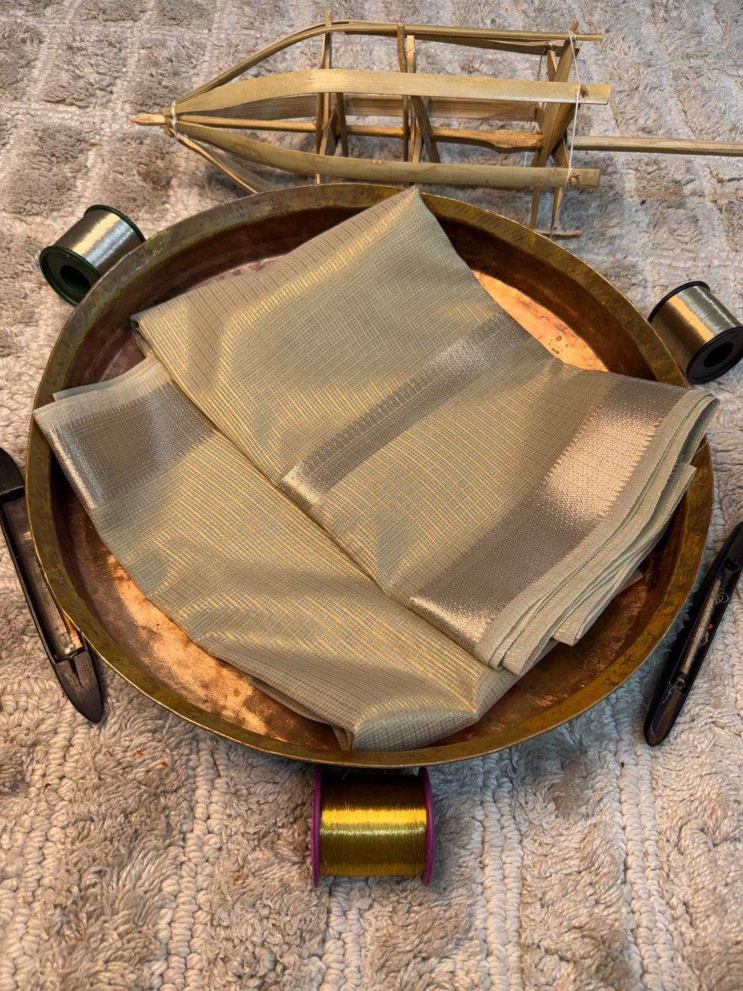 Eccentric zari weave Softsilk Banarasi saree