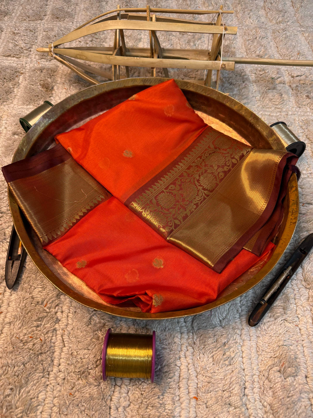 Eccentric zari weave Softsilk Banarasi saree