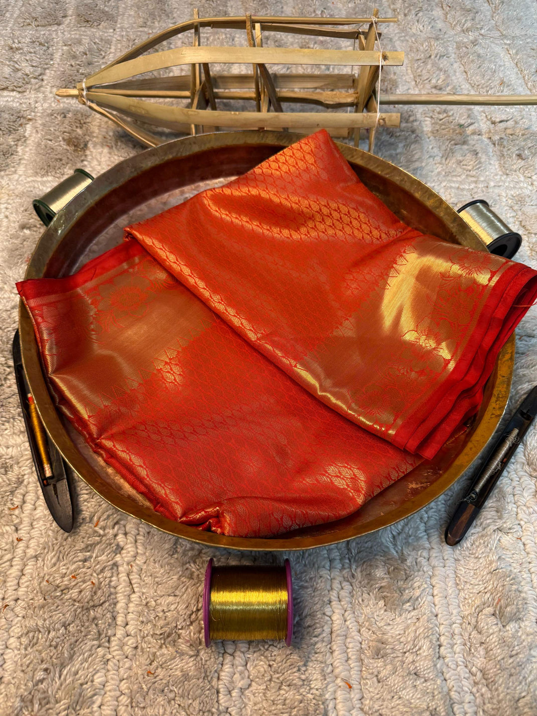 Eccentric zari weave Softsilk Banarasi saree