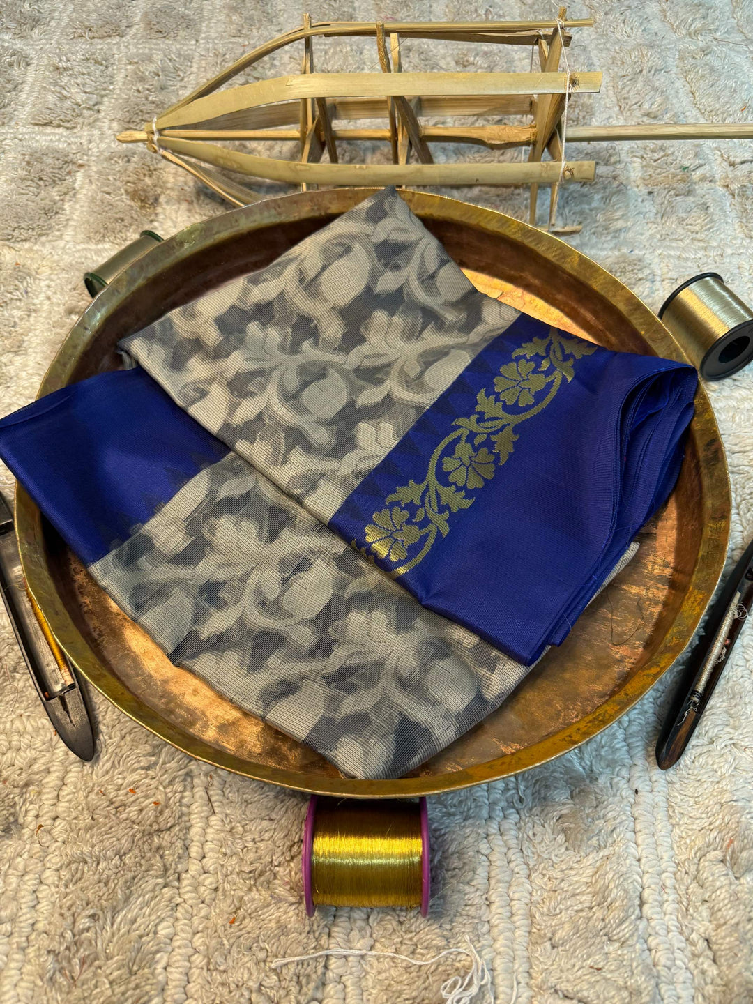 Eccentric zari weave Softsilk Banarasi saree