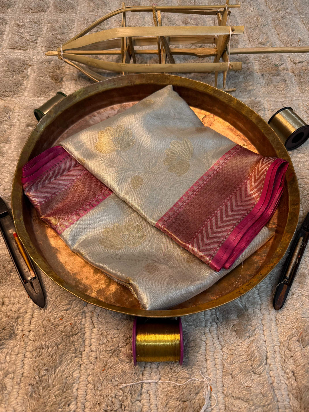 Eccentric zari weave Softsilk Heritage Banarasi saree