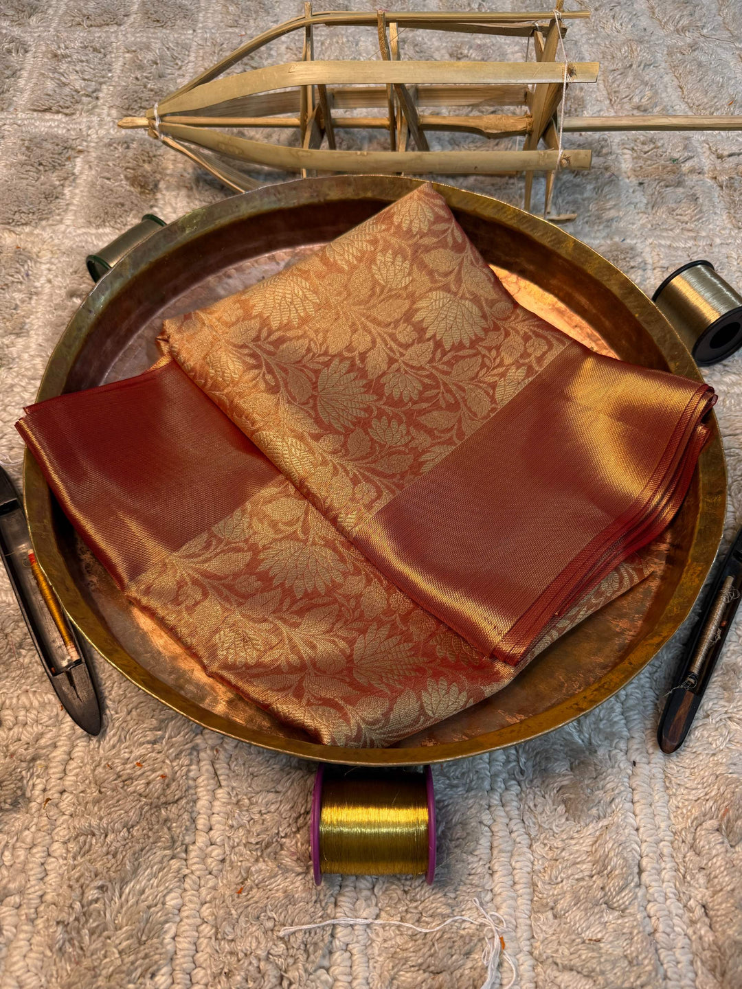 Eccentric zari weave Softsilk Banarasi saree