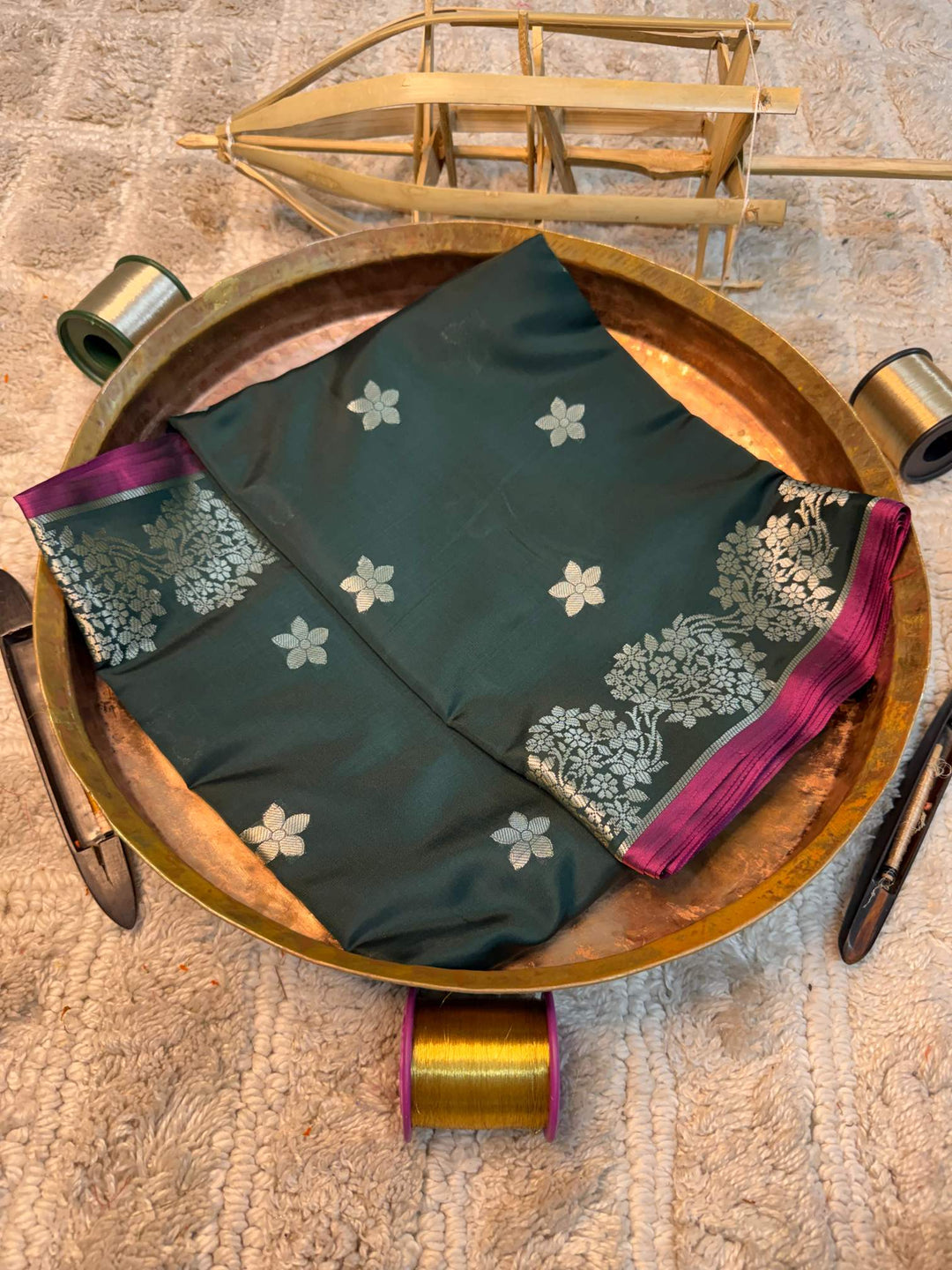 Eccentric zari weave Softsilk Heritage  Banarasi saree