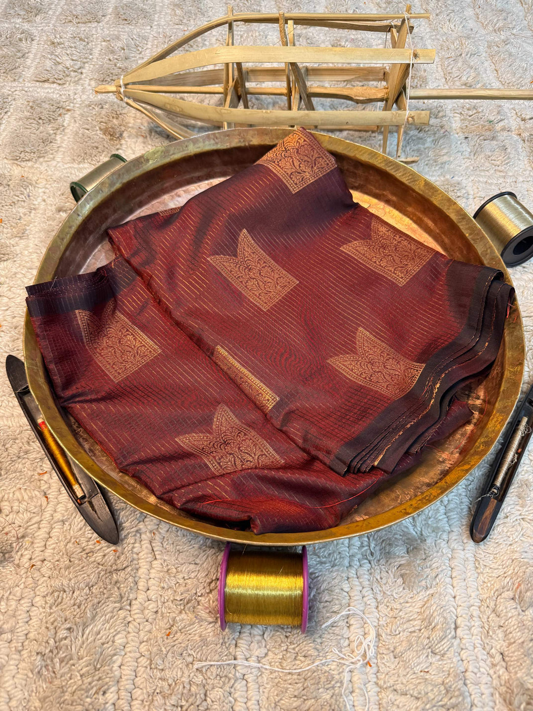 Eccentric zari weave Softsilk Banarasi saree