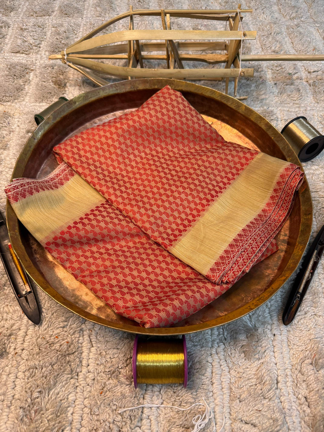 Eccentric zari weave Softsilk Banarasi saree