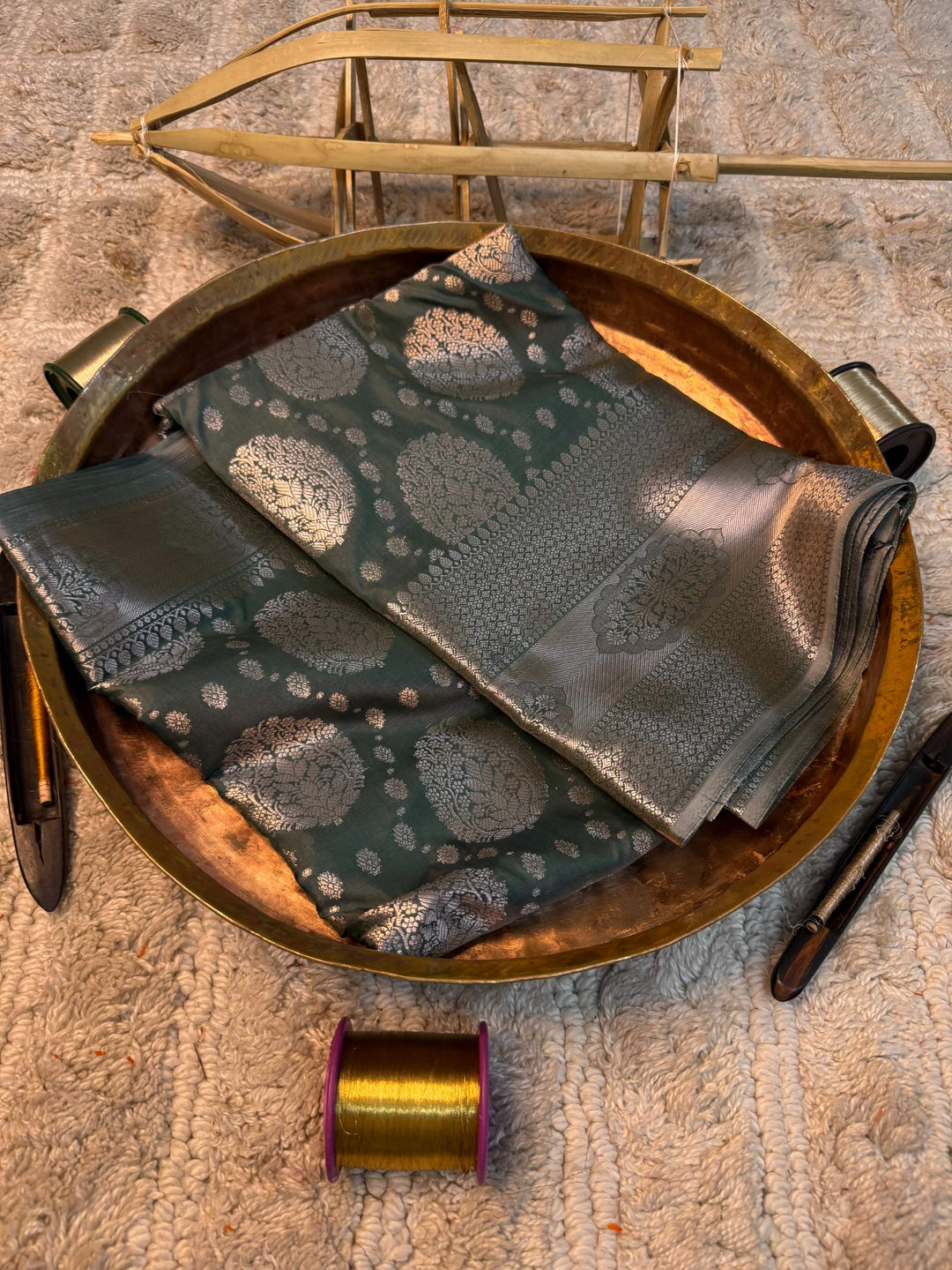 Eccentric zari weave Softsilk Banarasi saree