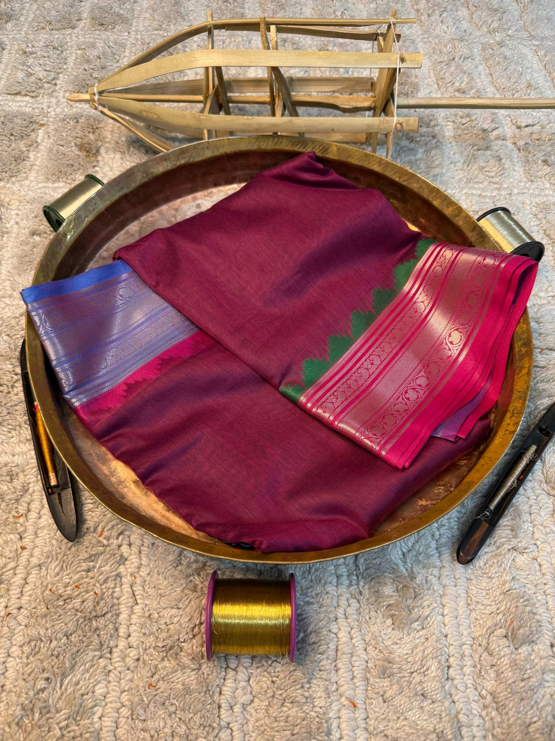 Eccentric zari weave Softsilk Heritage Banarasi saree