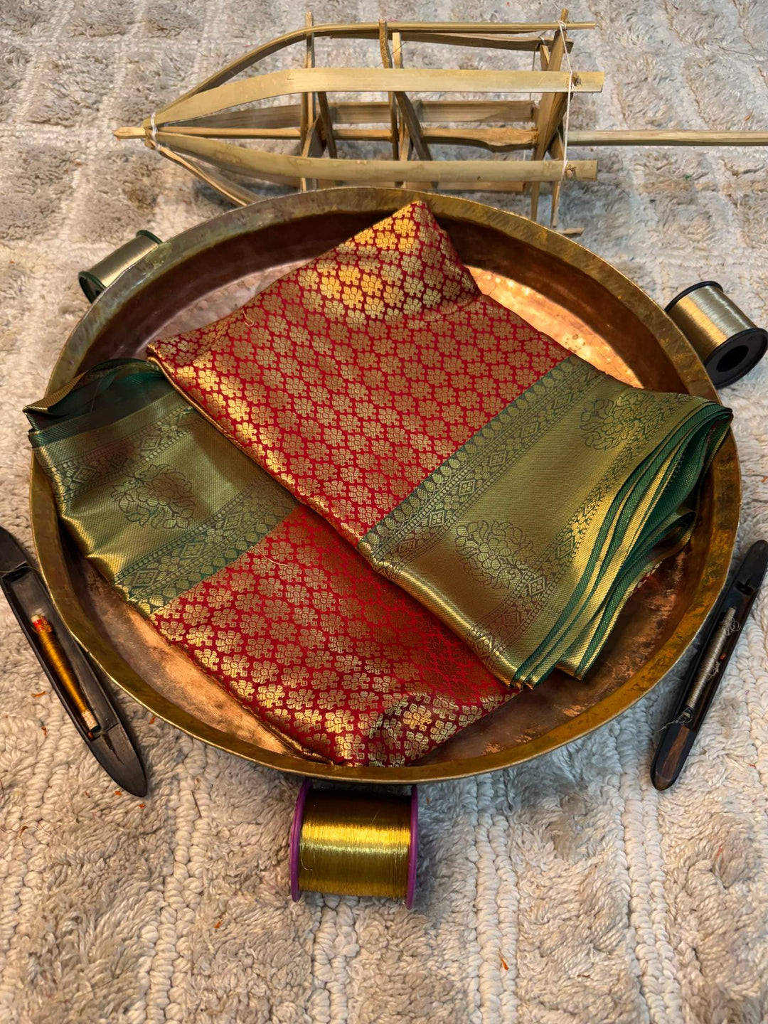 Eccentric zari weave Softsilk Banarasi saree