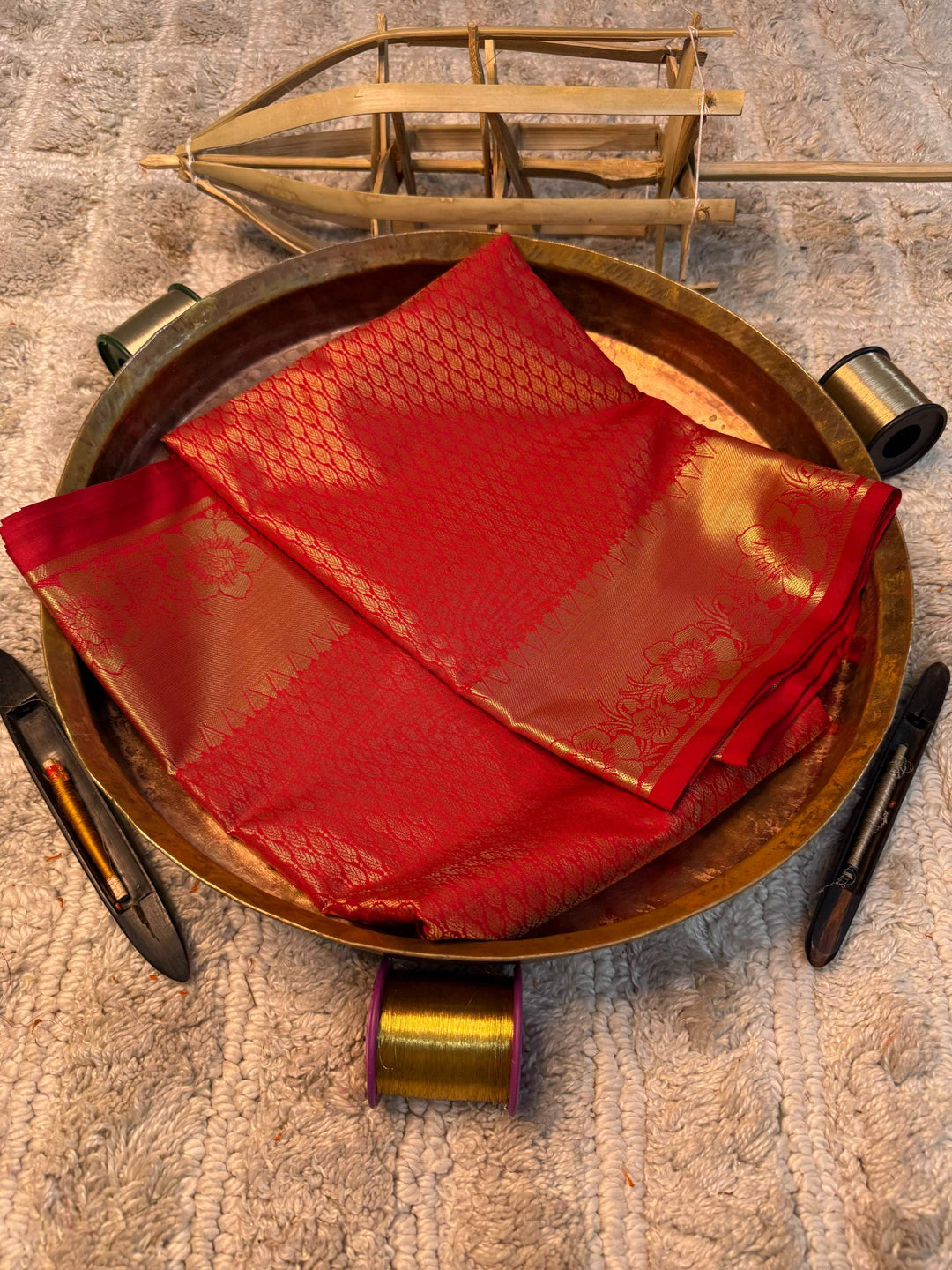 Eccentric zari weave Softsilk Banarasi saree