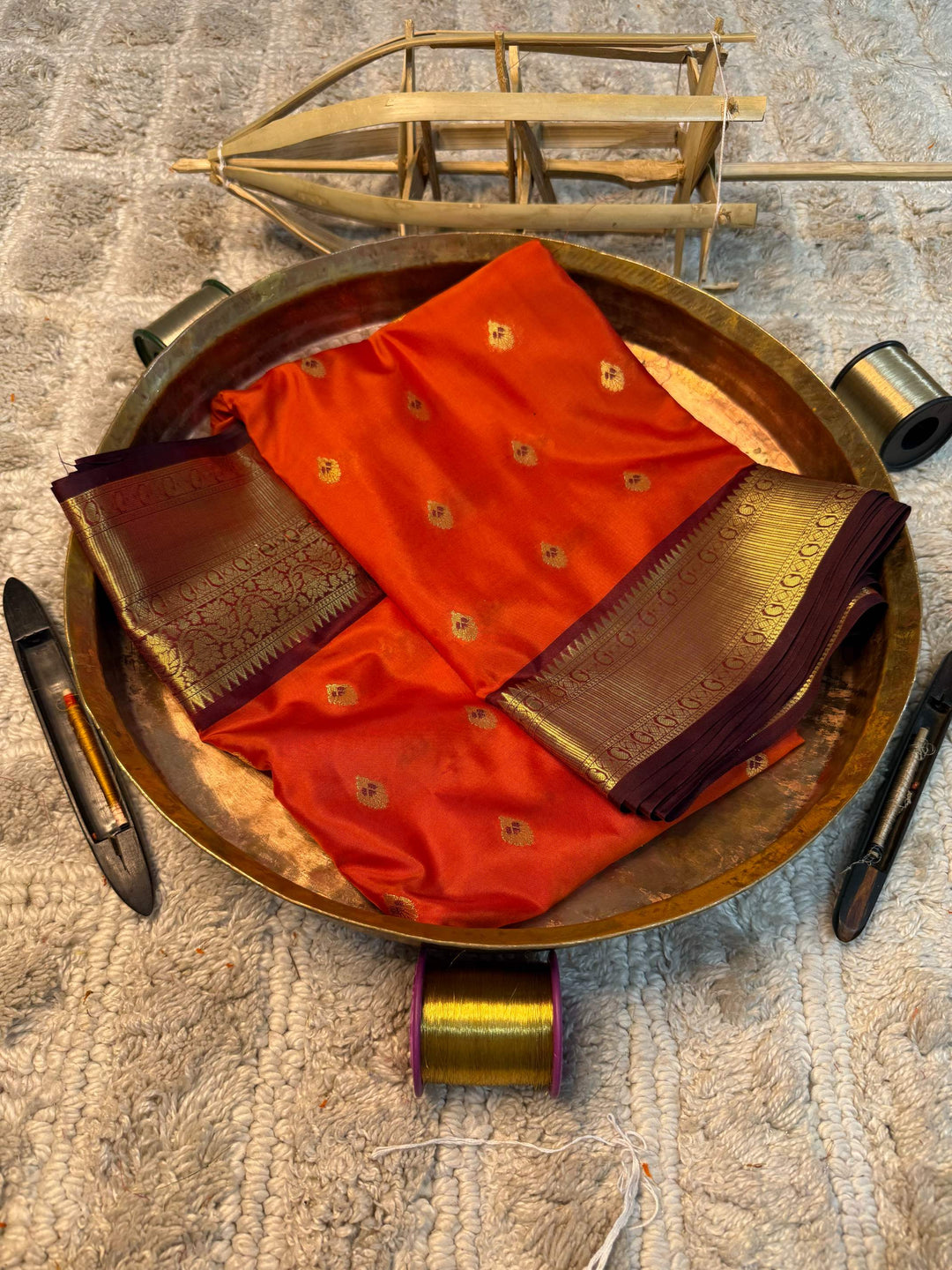 Eccentric zari weave Softsilk Heritage Banarasi saree