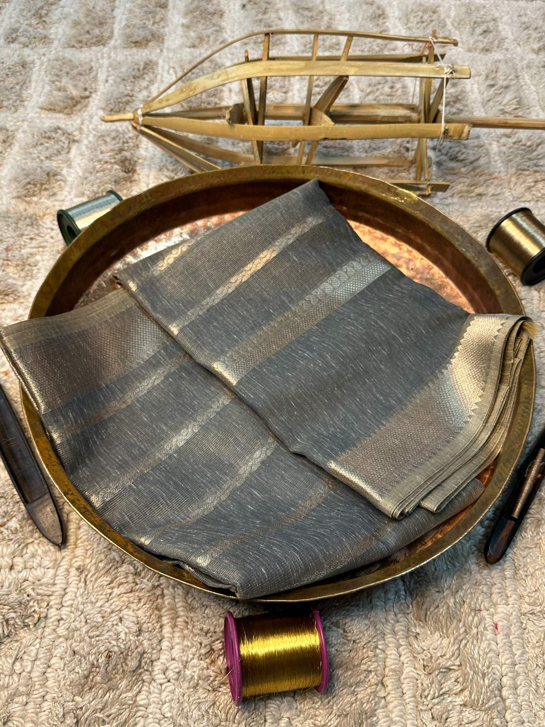 Eccentric zari weave Softsilk Banarasi saree