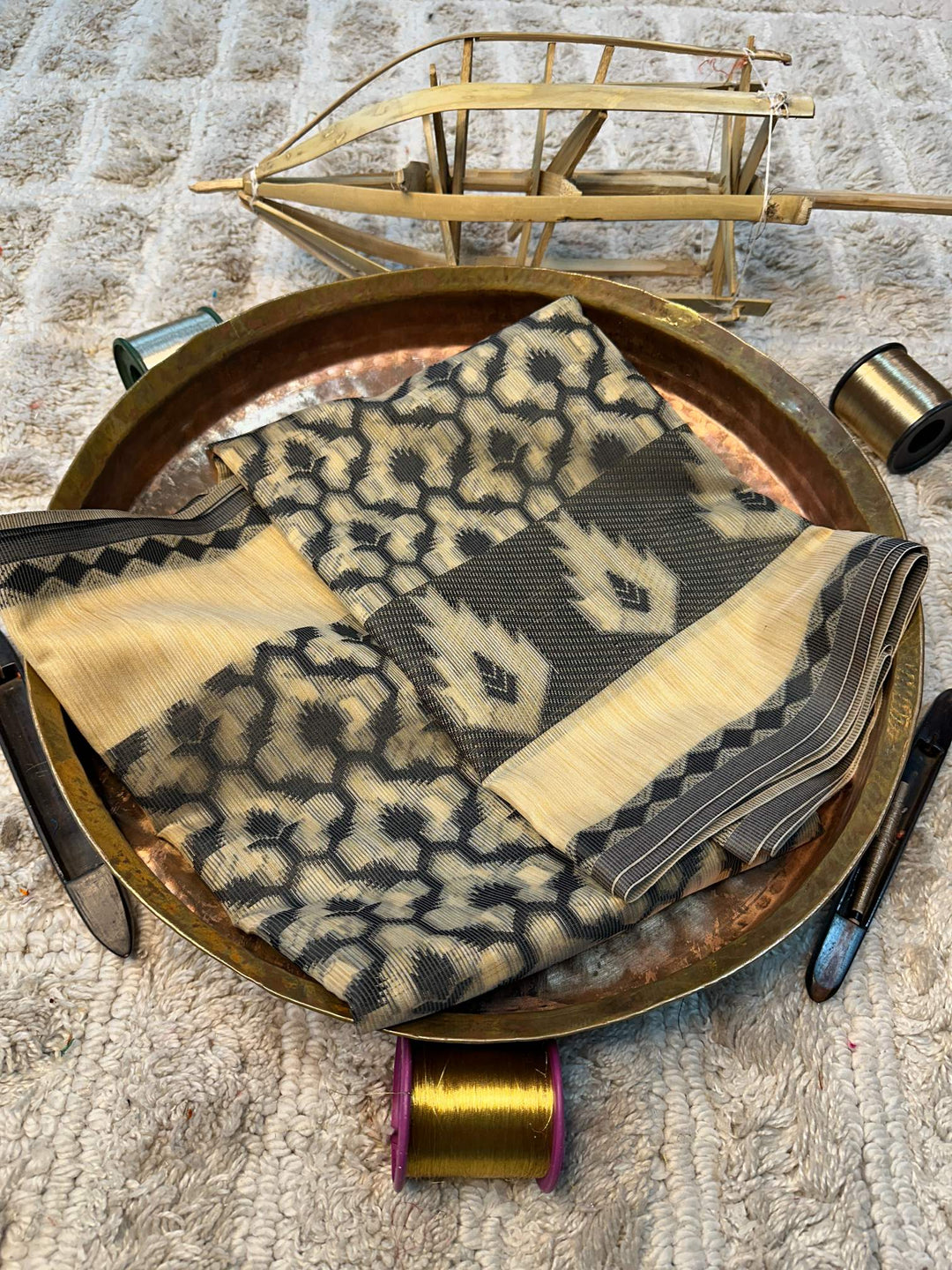 Soft Cotton Silk Rtique Zari Banarasi Saree