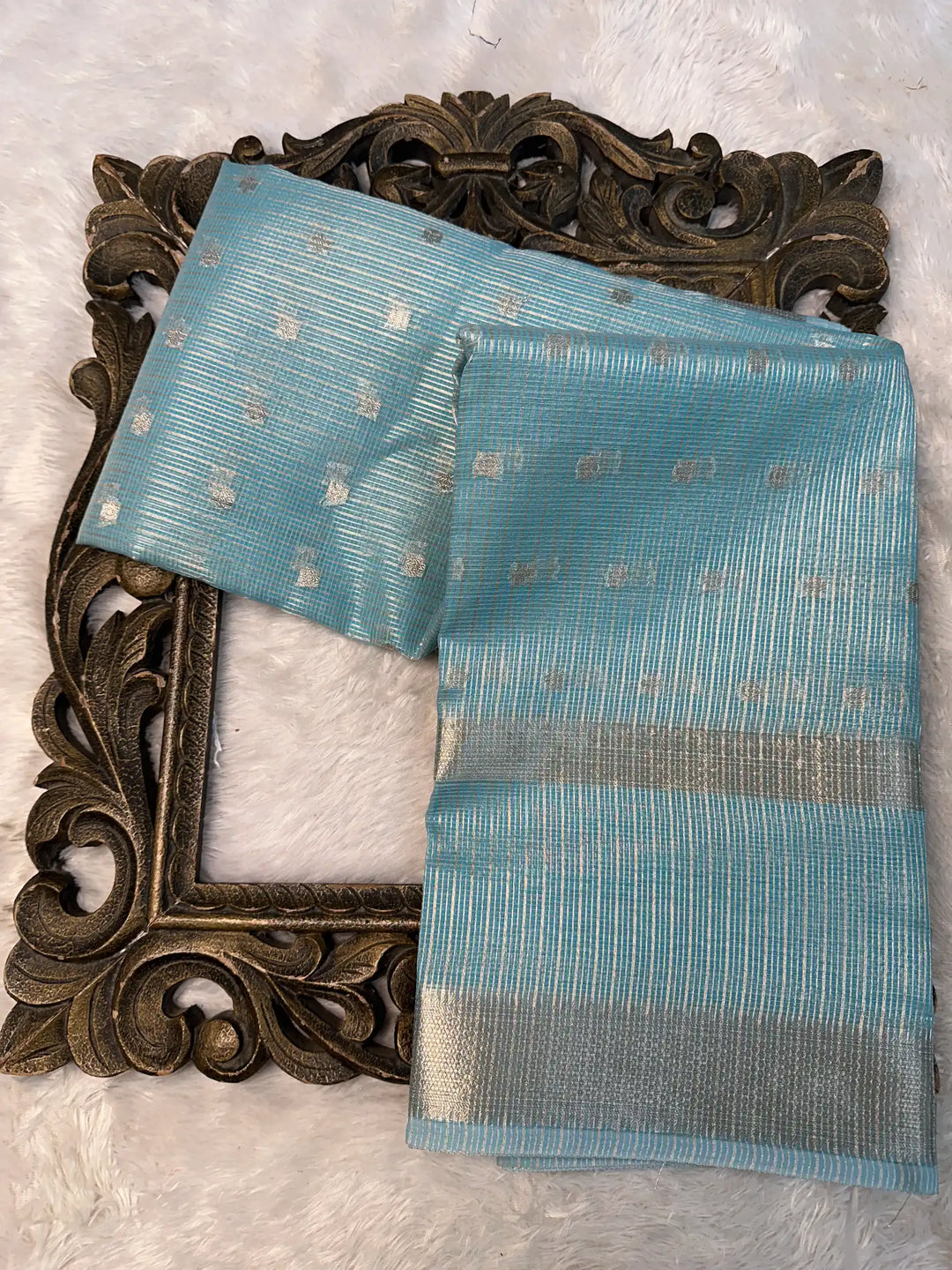 Contemporary Weave Kora Tissue Silk Banarasi Saree