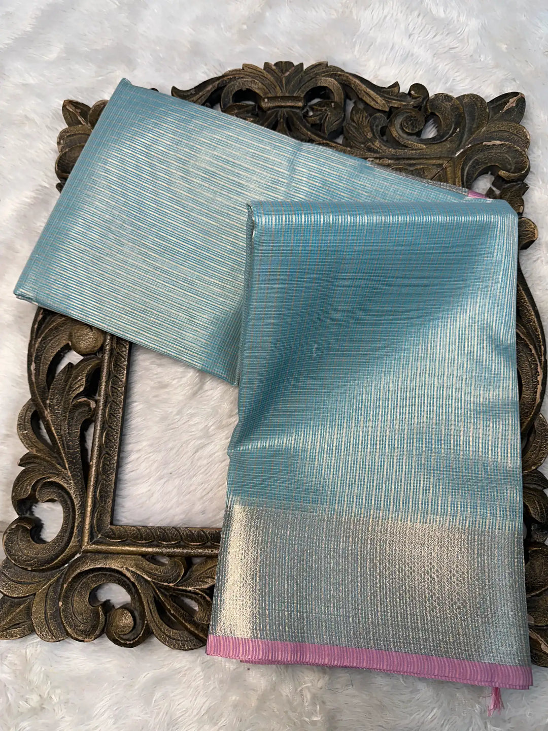 Contemporary Weave Kora Tissue Silk Banarasi Saree