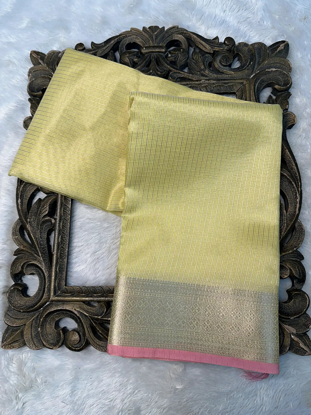 Contemporary Weave Kora Tissue Silk Banarasi Saree
