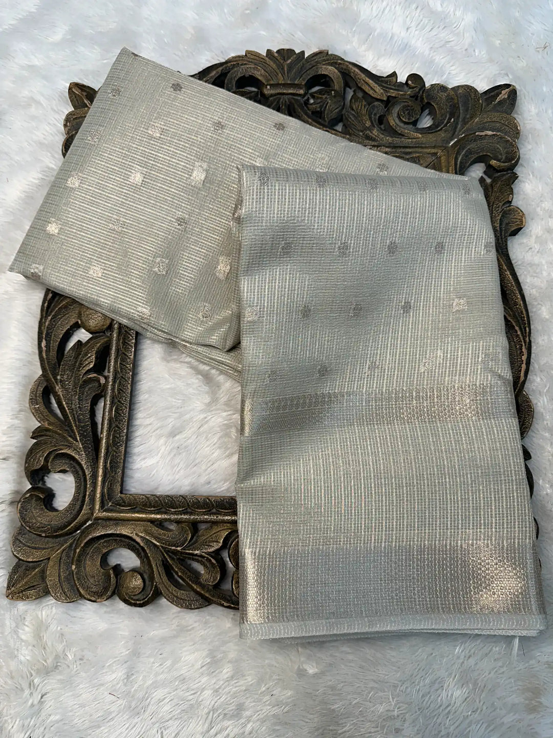 Contemporary Weave Kora Tissue Silk Banarasi Saree