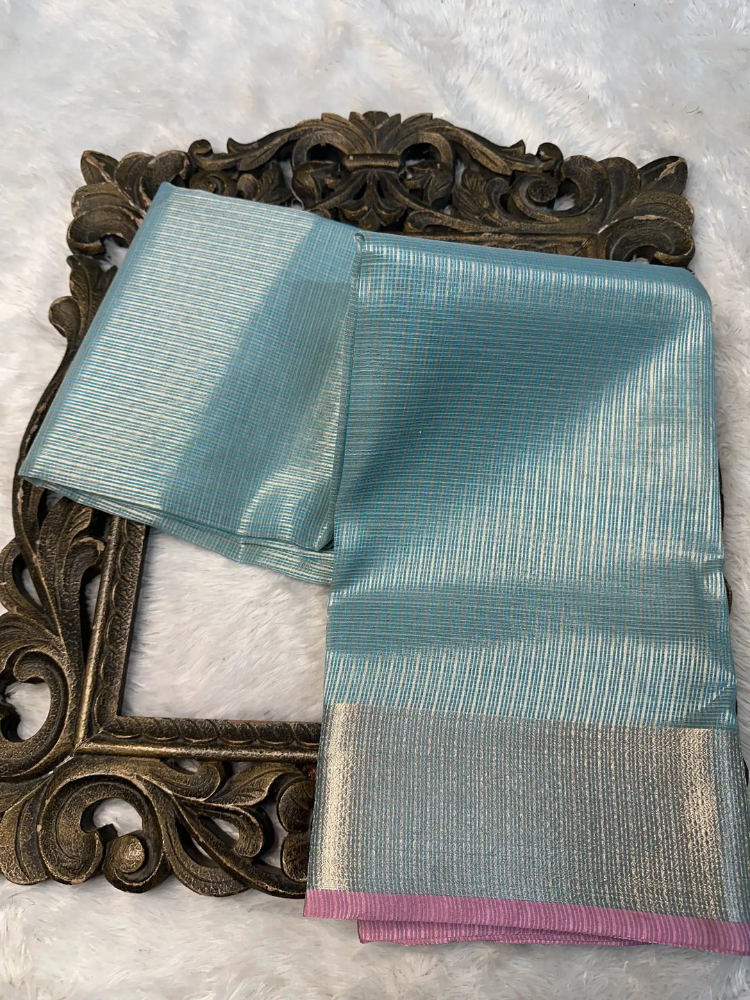 Contemporary Weave Kora Tissue Silk Banarasi Saree
