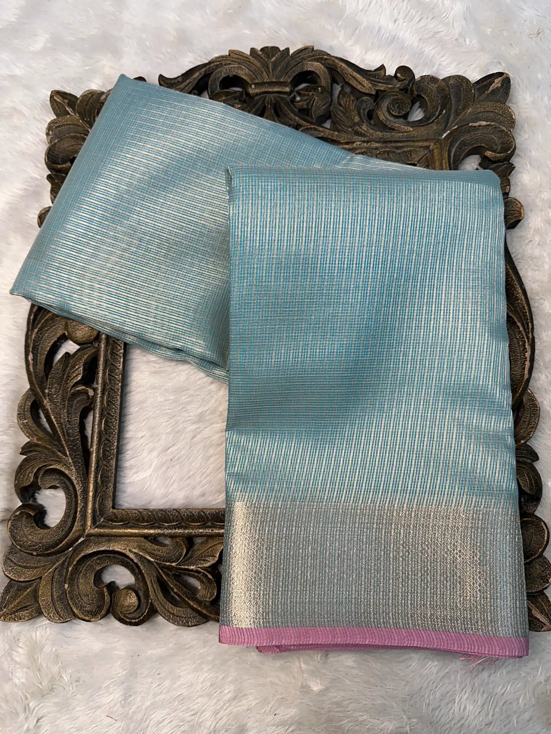 Contemporary Weave Kora Tissue Silk Banarasi Saree